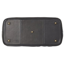 Load image into Gallery viewer, Leather Wanderlust Turnlock Carpet Bag