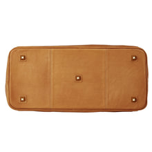 Load image into Gallery viewer, Leather Wanderlust Turnlock Carpet Bag