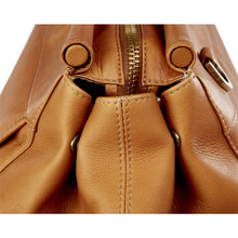 Load image into Gallery viewer, Leather Wanderlust Turnlock Carpet Bag