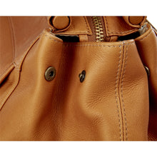 Load image into Gallery viewer, Leather Wanderlust Turnlock Carpet Bag