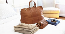 Load image into Gallery viewer, Leather Weekender Satchel