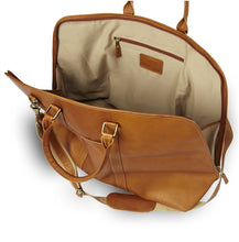 Load image into Gallery viewer, Leather Weekender Satchel