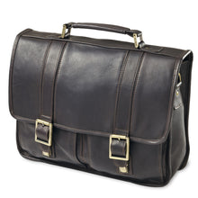Load image into Gallery viewer, Classic Leather Flap Briefcase