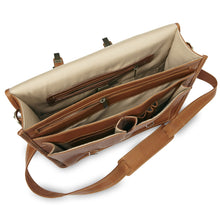 Load image into Gallery viewer, Classic Leather Flap Briefcase