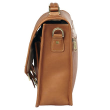 Load image into Gallery viewer, Classic Leather Flap Briefcase