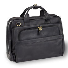 Load image into Gallery viewer, Leather Top Handle Accordion Briefcase