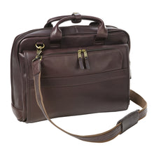 Load image into Gallery viewer, Leather Top Handle Accordion Briefcase