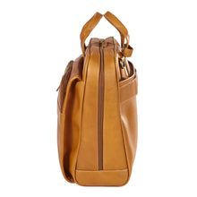 Load image into Gallery viewer, Leather Top Handle Accordion Briefcase