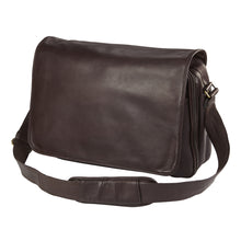 Load image into Gallery viewer, Leather Laptop Messenger Style Case