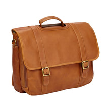 Load image into Gallery viewer, Leather Gusset Laptop Briefcase by Clava