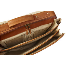 Load image into Gallery viewer, Leather Gusset Laptop Briefcase by Clava