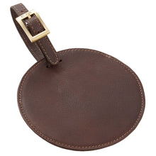 Load image into Gallery viewer, Sonoma Leather Circle Luggage Tag