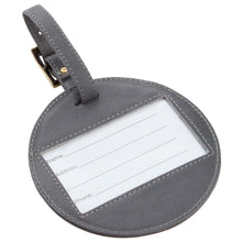 Load image into Gallery viewer, Sonoma Leather Circle Luggage Tag