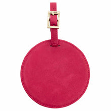 Load image into Gallery viewer, Sonoma Leather Circle Luggage Tag