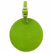 Load image into Gallery viewer, Sonoma Leather Circle Luggage Tag