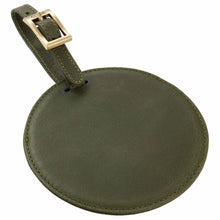 Load image into Gallery viewer, Sonoma Leather Circle Luggage Tag