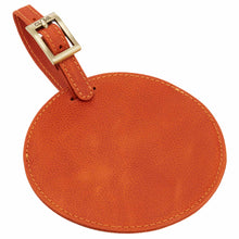 Load image into Gallery viewer, Sonoma Leather Circle Luggage Tag