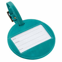 Load image into Gallery viewer, Sonoma Leather Circle Luggage Tag