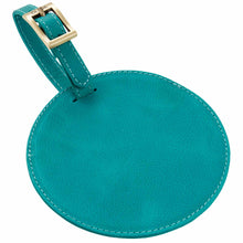 Load image into Gallery viewer, Sonoma Leather Circle Luggage Tag
