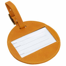 Load image into Gallery viewer, Sonoma Leather Circle Luggage Tag