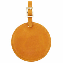 Load image into Gallery viewer, Sonoma Leather Circle Luggage Tag