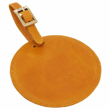 Load image into Gallery viewer, Sonoma Leather Circle Luggage Tag