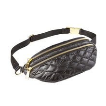 Load image into Gallery viewer, Quilted Zip Waist Pouch