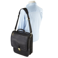 Load image into Gallery viewer, Vertical Buckle Leather Brief