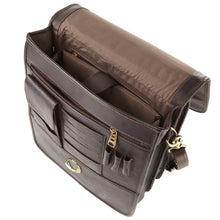 Load image into Gallery viewer, Vertical Buckle Leather Brief