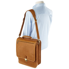 Load image into Gallery viewer, Vertical Buckle Leather Brief