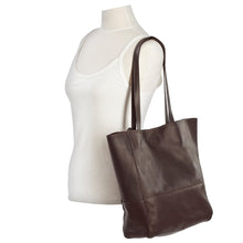 Load image into Gallery viewer, Vertical Leather Kate Tote