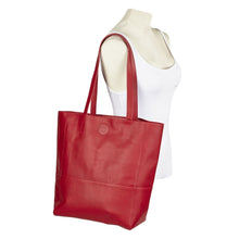 Load image into Gallery viewer, Vertical Leather Kate Tote