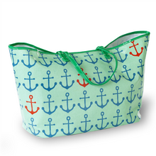 Load image into Gallery viewer, Wellie Resort Tote - Anchor Pattern