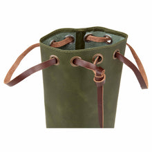 Load image into Gallery viewer, Leather One Bottle Wine Pouch