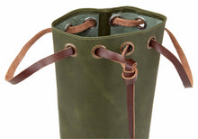 Load image into Gallery viewer, Leather One Bottle Wine Pouch