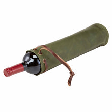 Load image into Gallery viewer, Leather One Bottle Wine Pouch