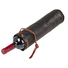 Load image into Gallery viewer, Leather One Bottle Wine Pouch