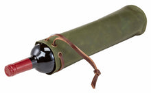 Load image into Gallery viewer, Leather One Bottle Wine Pouch