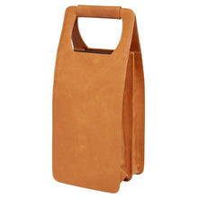 Load image into Gallery viewer, Leather Four Bottle Wine Carrier