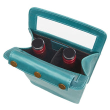 Load image into Gallery viewer, Leather Two Bottle Wine Carrier
