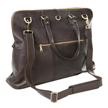Load image into Gallery viewer, Leather Aviator Travel Tote