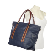 Load image into Gallery viewer, Racer Leather Travel Tote