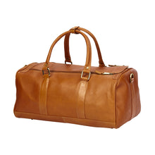 Load image into Gallery viewer, Simple Leather Barrel Gym Bag