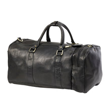Load image into Gallery viewer, Leather Side Pocket Duffel