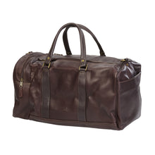 Load image into Gallery viewer, Leather Side Pocket Duffel