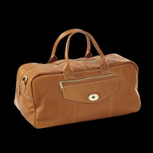 Load image into Gallery viewer, Leather Aviator Turnlock Duffel