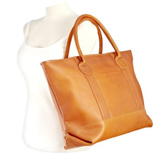 Load image into Gallery viewer, Nantucket Leather Top Tote