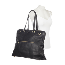 Load image into Gallery viewer, Leather Aviator Travel Tote