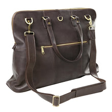 Load image into Gallery viewer, Leather Aviator Travel Tote