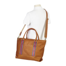 Load image into Gallery viewer, Racer Leather Travel Tote
